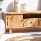 AUREVO-CURVE WOODEN TV STAND - Image 4