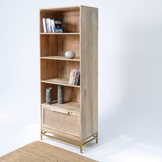 CANOVIA RATTAN MANGO WOOD BOOKSHELF - Image 6