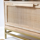 CANOVIA RATTAN MANGO WOOD BOOKSHELF - Image 5